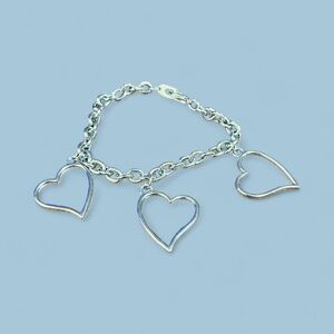 Silver Heart Charm Bracelet